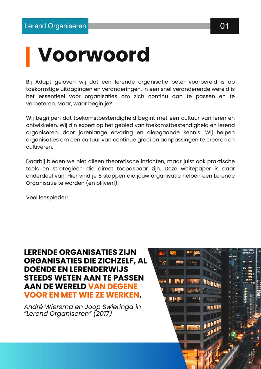 01 · Voorwoord