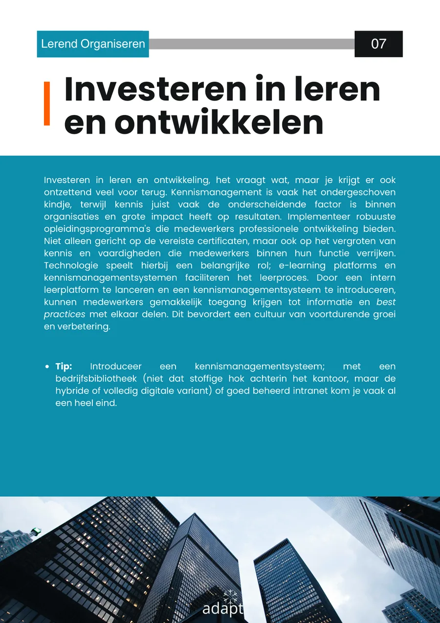 04 · Investeren in leren en ontwikkelen