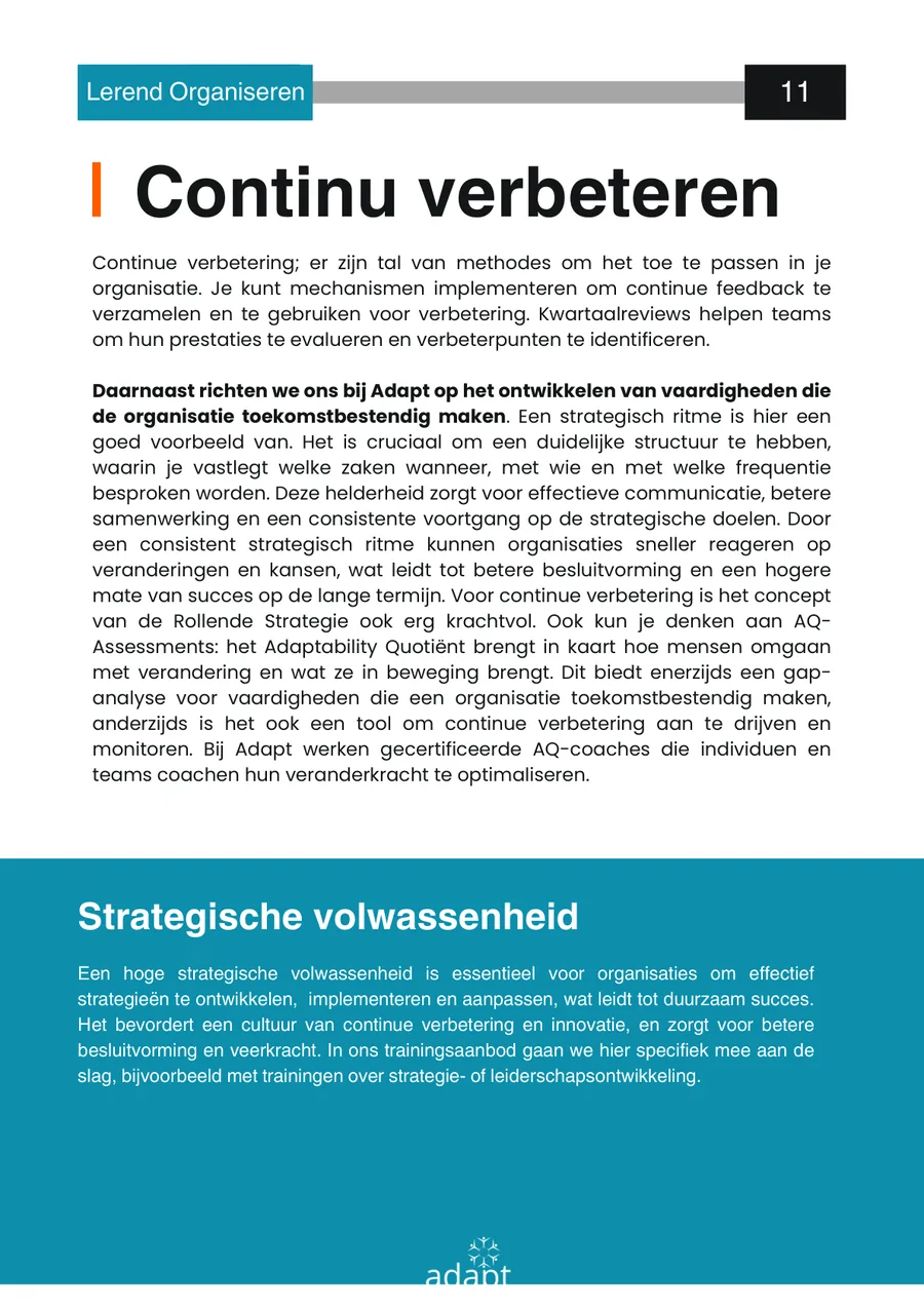 08 · Continu verbeteren