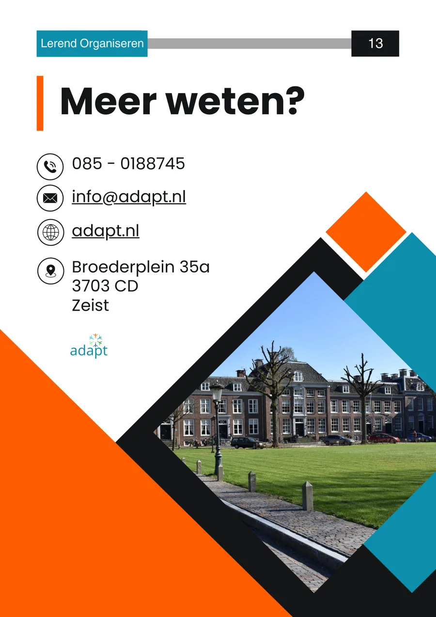 Meer weten — contactgegevens Adapt