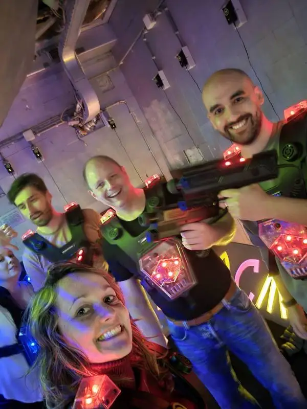 Lasergamen met het team
